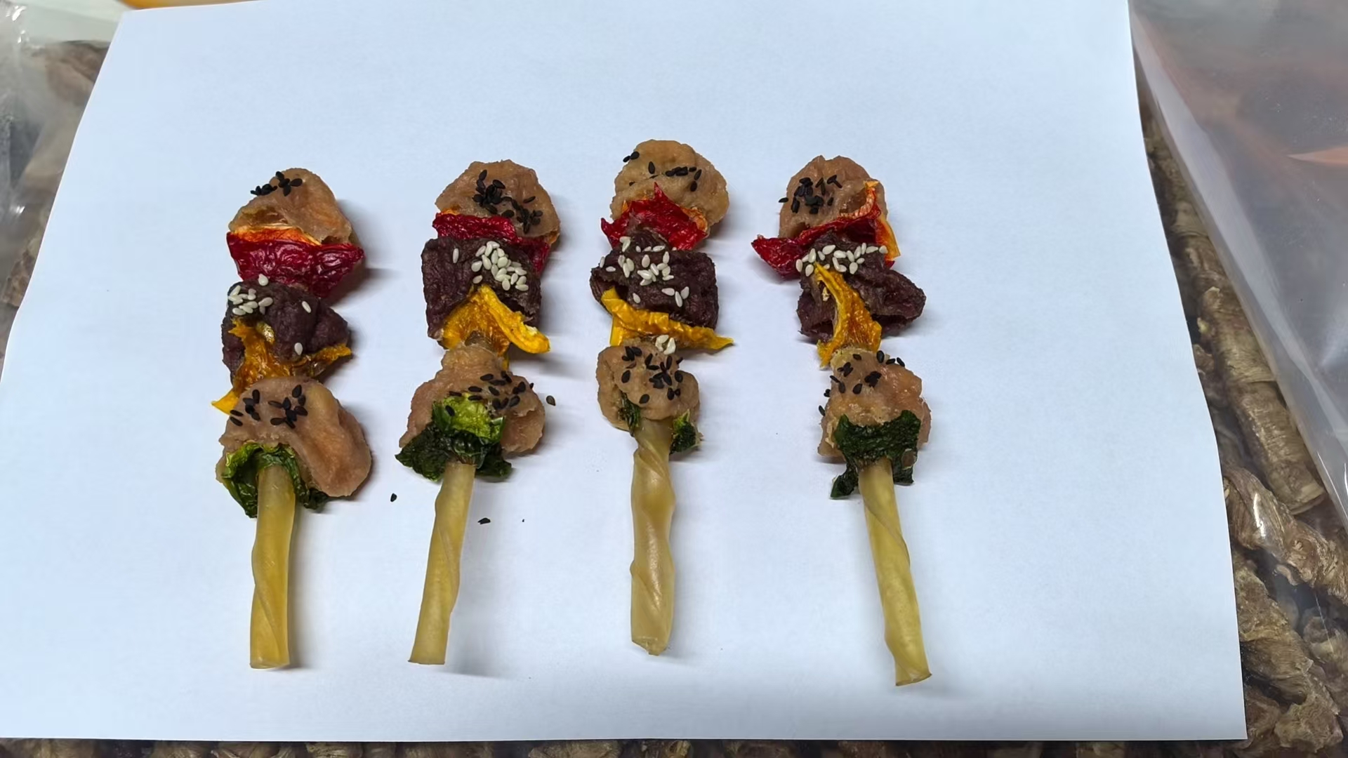 Pure Skewers with Chicken and Duck