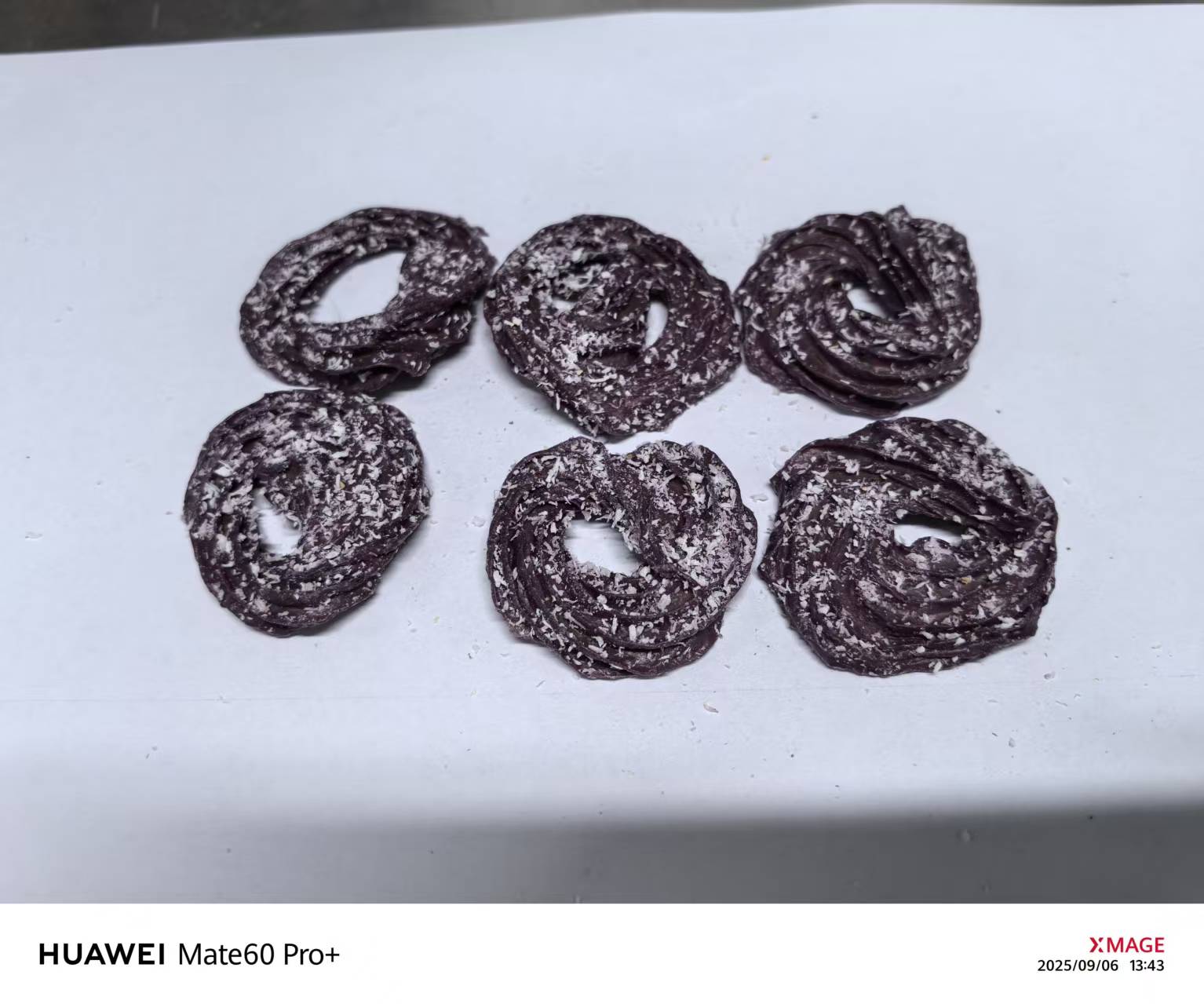 Pure Purple Sweet Potato Shredded Coconut Yolk Cookie